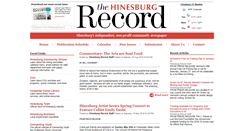 Desktop Screenshot of hinesburg-record.org
