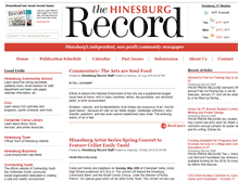 Tablet Screenshot of hinesburg-record.org